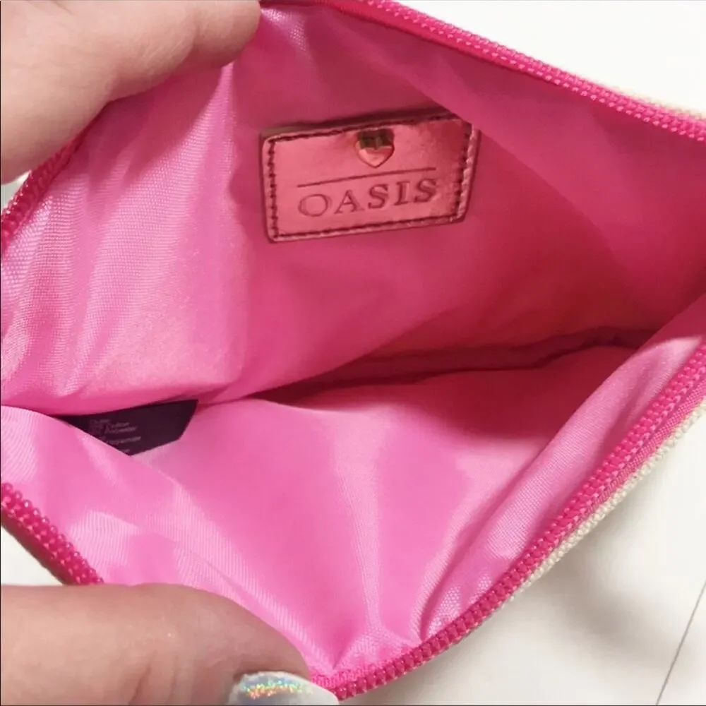 Wash Brush Blush Makeup Cosmetics Pencil Case Bag NWOT